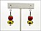 OE0864ASMUL APPLE BEAD EARRING