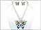 OS02944SVMUL Butterfly With Stone 18" Set