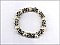 OB03122ASCRM PEARL STRETCH BRACELET W/STONE