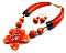 QNE8946GDOR  FOMICA FLOWER NECKLACE SET