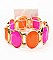 YJB726GDFU ACRYLIC COLORFUL BRACELET