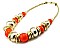 FNE1732GDOR  MULTI BEADS NECKLACE SET