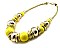 FNE1732GDYL  MULTI BEADS NECKLACE SET