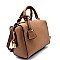 P049-LP Padlock Accent Medium Boston Satchel