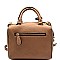 P049-LP Padlock Accent Medium Boston Satchel