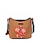 FLOWER EMBELLISHED DARIA CROSS BODY