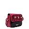 FLORAL DREW PATENT CROSS BODY