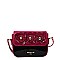 FLORAL DREW PATENT CROSS BODY