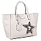 GLITZY BRONA STAR SHOPPER BAG