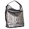 STUDDED MORRIGAN HOBO BAG