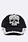 Crystal Skull Embelished Fashion Denim Cap LA-EMH8485