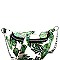 Tropical Leaf Print Chained Strap Fanny Pack MH-PB7027