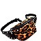 Studded Leopard Print Canvas Fanny Pack MH-PB7250