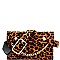 Chain Accent Leopard Print Slim Fanny Pack MH-PB7310