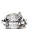 Chevron Quilted Snake Print Round Fanny Pack Belt Bag MH-PB7335