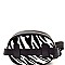 Faux-Fur Zebra Print Round Fanny Pack Belt Bag MH-PB7338