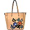 PC1275-LP Flower and Butterfly Embroidery Tote