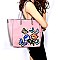 PC1275-LP Flower and Butterfly Embroidery Tote