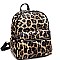 Leopard Print Multi-Pocket Fashion Backpack