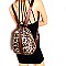 Convertible  Leopard Print Backpack Shoulder Bag