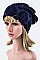 Chic Floral Cotton Lace Crochet Beanie LA-EMH8547