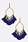 LEAF TASSEL EARRINGS