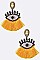ORIGINAL BEADED EYES TASSEL EARRINGS