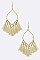 LEAF TASSEL EARRINGS