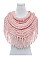 Pack of 12 Fashion Loose Knit Fringe Infinity Scarf