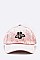 DISTRESSED BEE EMBELLISHED VELOUR CAP