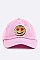 Sequined Emoji Patch Denim Cap LA-EMH0959N