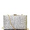 PL0012-LP Ombre Glittery Hard Frame Clutch