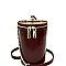 Wrist Handle Accent Barrel-Shaped Shoulder Bag MH-PL0266