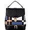 CHECKER PRINTED BACKPACK