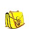 PL8062-LP Rhinestone Bee Charm Chain Shoulder Bag