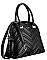 David Jones Paris Chevron Dome Satchel Handbag