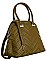 David Jones Paris Chevron Dome Satchel Handbag