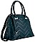 David Jones Paris Chevron Dome Satchel Handbag