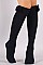 Chic Fur Pom Knee High Tights Socks LA-SO400031