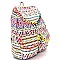 PP6468-LP Colorful Aztec Pattern Bohemian Drawstring Backpack