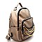 PP6478-LP Chain Accent Front Pocket Fashion Backpack