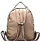 PP6478-LP Chain Accent Front Pocket Fashion Backpack