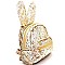 PP6605-LP Unique Bunny Ear Sequin Flashy Fashion Backpack
