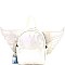 Chic Pom Pom Accent Removable Angel Wing Novelty Backpack MH-PP6746