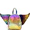 Chic Pom Pom Accent Removable Angel Wing Novelty Backpack MH-PP6746