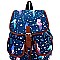 Mermaid Print Canvas Novelty Backpack MH-PP6753