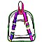 Metallic Trim Medium Clear Backpack