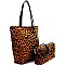 Leopard Print 2 in 1 Tall Shopper Tote MH-PP6867
