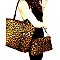 Leopard Print 2 in 1 Tall Shopper Tote MH-PP6867