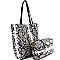 Snake Print 2 in 1 Tall Shopper Tote MH-PP6866